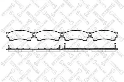Комплект тормозных колодок, дисковый тормоз STELLOX купить